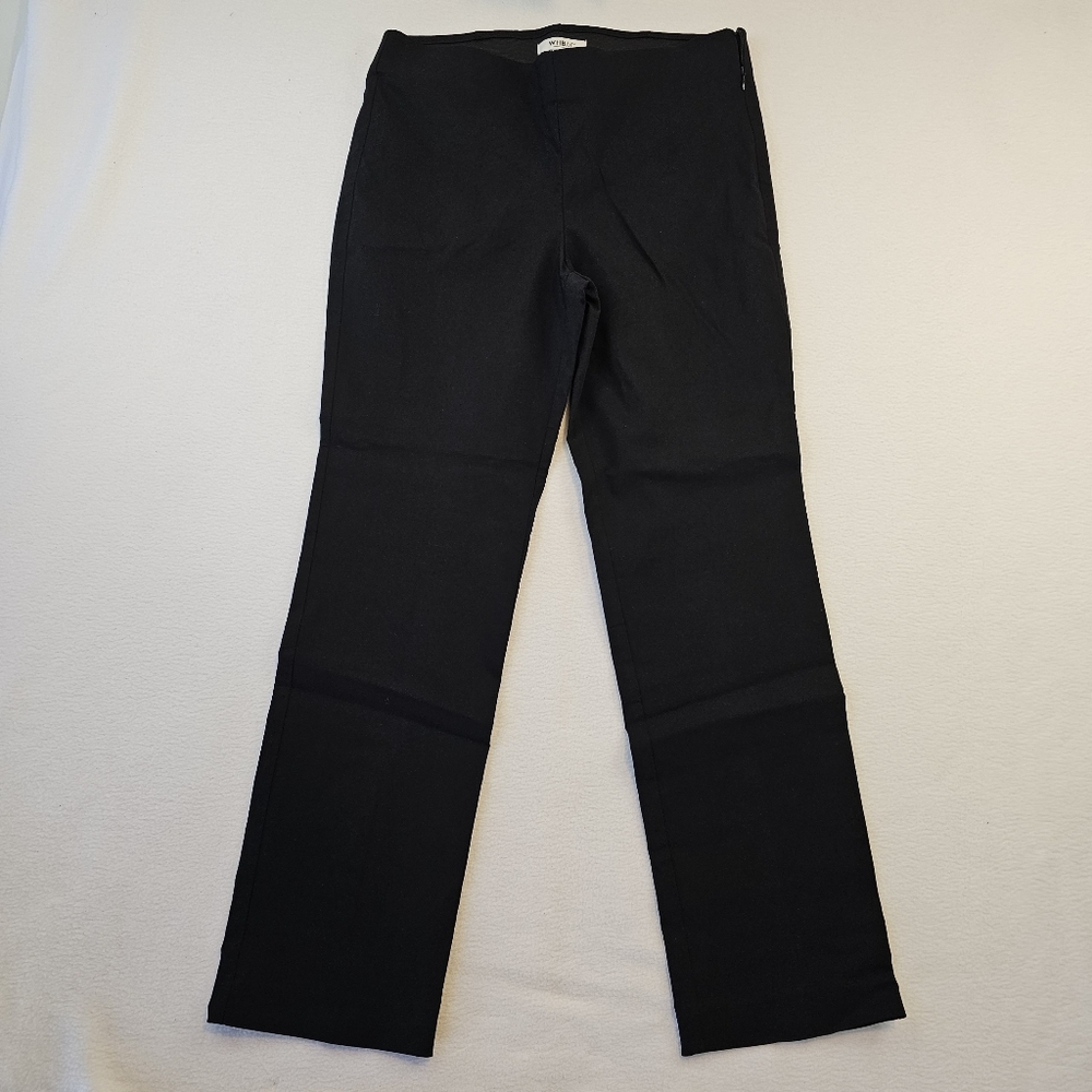 WHBM Black Slim Pants Side Zip With Spandex. Size 12 Regular‎